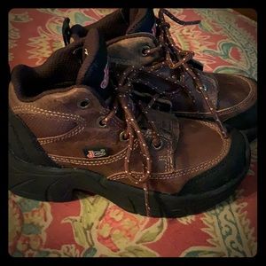 Justin Jaguar Youth lace up boots sz 11.5 New